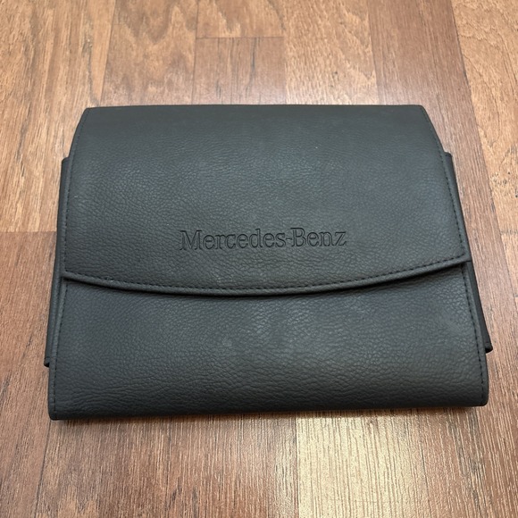 Mercedes-Benz Leather pouch/bag size (9in x 8in x 2in) Black
